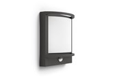 Lampor - Philips Samondra utomhusvägglampa med sensor, LED 12W, antracit - 915005554501