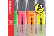 Skriv- och ritverktyg - STABILO BOSS highlighter set of 4 colors - 70/4
