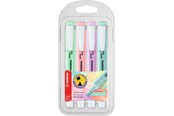 Skriv- och ritverktyg - STABILO SWING COOL PASTEL 4 ass. Pastel colours highlighter with water-based ink - 275/4-08