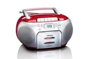 DAB, Nätverk & Klockradio - Lenco SCD-420RD - Portable FM Radio CD- Cassette player - FM - Stereo - Röd - SCD420ROT