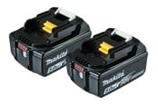 Akku & Charger - Makita 18v battery bl1850 5.0ah li-ion 2pcs - 197288-2