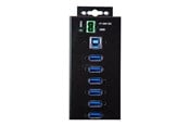 USB Hub - StarTech.com 10-Port Industrial USB 3.0 Hub with External Power Adapter - hub - 10 ports USB Hub - USB 3.2 - 10 porte - Svart - HB30A10AME