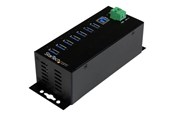 USB Hub - StarTech.com 7-Port Industrial USB 3.0 Hub with External Power Adapter - hub - 7 ports USB Hub - USB 3.2 - 7 porte - Svart - HB30A7AME