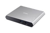 USB Hub - ATEN 2-Port USB-C Gen 1 Dock Switch USB Hub - 2 porte - Svart - US3310-AT