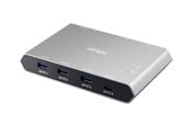 USB Hub - ATEN 2x4 USB-C Gen2 Peripheral Sharing Switch USB Hub - 4 porte - Grey - US3342-AT