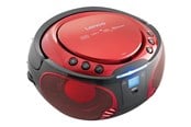 CD-spelare - Lenco SCD-550 - Portable FM Radio CD/MP3/USB/Bluetooth® player with LED lighting - Red - SCD-550ROT