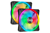 Chassi fläkt - Corsair iCUE QL140 RGB - Black - 2-pack - Chassi fläkt - 140mm - Svart med RGB LED - 26 dBA - CO-9050100-WW