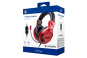 Spel Tillbehör - BigBen Interactive PS4/PS5 Gaming Headset V3 - Red - PS4OFHEADSETV3RE