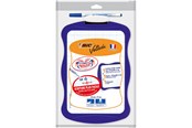 Konferens & Presentation - BIC Velleda dubbelsidig whiteboard (21 x 31 cm) med whiteboardpenna och taveltorkare – utvalda ramfärger, 1 stycken - 841362