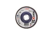 Vinkelslip - Bosch X-LOCK lamellslipskivor, rak version, plastplatta, Ø 125 mm, G 120, X571, Best for Metal, 1 st D = 125 mm, G = 120, rak - 2608619212