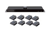 Repeatrar, förstärkare, broar och transceivers - IC INTRACOM techly HDMI 1x8 Extender Splitter over CAT6/6a/7 50m with IR pass-back - IDATA EX-HL81TY