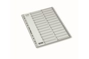 Fickor, Omslag & Register - Bantex Strong-Line® Registerset 1-54, Grå - 100204678