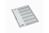 Fickor, Omslag & Register - Bantex Strong-Line® Registerset Jan-Dec, Grå - 100204661