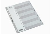 Fickor, Omslag & Register - Bantex  Strong-Line®Register Grått  A4 1-10, Grå - 100204665