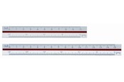 Skriv- och ritverktyg - Linex  347 Trekantig minimåttstock - 100552569