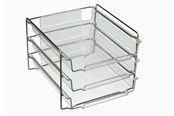 Skrivbordstillbehör - Bantex Vision Brevkorg Cash & Carry 3-Pack, Transparent - 100400406
