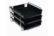 Skrivbordstillbehör - Bantex Vision Brevkorg Cash & Carry 3-Pack, Svart - 100400407