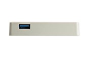 Nätverkskort (adaptrar osv.) - StarTech.com USB 3.1 USB-C Ethernet Adapter with Extra USB Port - White - network adapter - US1GC301AUW