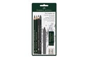 Skriv- och ritverktyg - Faber-Castell Pitt Graphite set - crayon and pencil set - 5 pieces - 112997