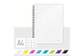 Block och Anteckningsböcker - Leitz Anteckningsblock WOW A4 rutat, spiralbundet med PP omslag - 46380001