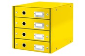 Arkivering & Förvaring - Leitz Förvaringsbox Click & Store WOW 4 lådor Gul - 60490016