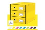 Arkivering & Förvaring - Leitz Förvaringsbox Click & Store WOW 3 lådor Gul - 60480016