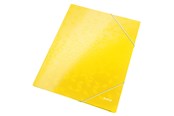 Mappar och Skrivplattor - Leitz 3-klaffmapp  WOW A4 kartong Gul - 39820016