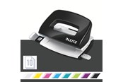 Hålslag- & Häftmaskiner - Leitz Hålslag  WOW Mini 2-hål (EU) / 10 ark Svart - 50601095