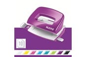 Hålslag- & Häftmaskiner - Leitz Hålslag  WOW Mini 2-hål (EU) / 10 ark Lila - 50601062
