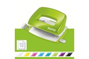 Hålslag- & Häftmaskiner - Leitz Hålslag  WOW Mini 2-hål (EU) / 10 ark Grön - 50601054
