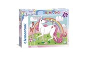 Pusselspel - Clementoni 104 pcs. Puzzles Kids SuperColors Unicorn - 27109