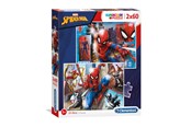 Pusselspel - Clementoni Puzzle Spiderman 2x60st. Golv - 21608