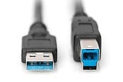 USB-kabel - DIGITUS USB 3.0 Type-A til USB Type-B - 1.8m - AK-300115-018-S