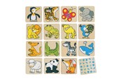 Brädspel - Goki Wooden Memo Animals - 56700