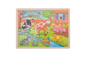 Pusselspel - Goki Wooden Puzzle - On the Farm 48pcs. Trä - 57745