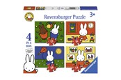 Pusselspel - Ravensburger Miffy Puzzle 4in1 Golv - 69651