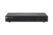 KVM switch - IC INTRACOM techly 4 Port DisplayPort 1.2 KVM Switch with Hub and audio - IDATA-DP-KVM4
