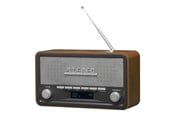 DAB, Nätverk & Klockradio - DENVER DAB-18 - clock radio - Bluetooth - DAB/DAB+/FM - Stereo - Brown - DAB-18