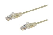 Nätverkskabel - StarTech.com 3m CAT6 Cable - Grey Slim CAT6 Patch Cord - Snagless - LSZH - patch cable - 3 m - grey - Grå - 3m - N6PAT300CMGRS