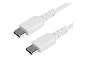 USB-kabel - StarTech.com 1 m / 3.3 ft. USB C Cable - White - Aramid Fiber - USB-C cable - 1 m - RUSB2CC1MW
