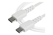 USB-kabel - StarTech.com 2 m / 6.6 ft. USB C Cable - White - Aramid Fiber - USB-C cable - 2 m - RUSB2CC2MW