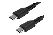 USB-kabel - StarTech.com 1 m / 3.3ft. USB C Cable - Black - Aramid Fiber - USB-C cable - 1 m - RUSB2CC1MB