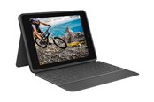 Tangentbord - Logitech Rugged Folio - keyboard and folio case - UK English - Tastatur & Folio set - Engelska (UK) - Svart - 920-009319