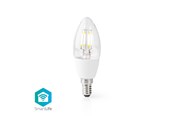 Smarta Hem - Nedis Smart LED-pære | E14 | C37 | 5 W | 400 lm | - WIFILF10WTC37