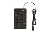 Tangentbord - Nedis - numpad / keypad - black - Numpad - Svart - KBNM100BK