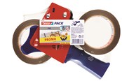 Tejp & lim - tesa pack Ultra Strong Packaging Tape 2 x 66m x 50mm + Dispenser Brown - 57108-00000-01
