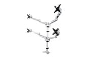 Monitorfäste - StarTech.com Quad Monitor Mount - Premium - For up to 27" VESA Monitors - desk mount (adjustable arm) - ARMQUADPS