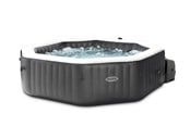 Utomhusspa - Intex PureSpa Jet & Bubble Deluxe-set, onyxsvart oktagon, 1098L, 211x211x71 cm - 28462