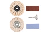 Verktyg - Bosch Polersats Polersats (Sisal trådborste, polerskiva, spindel, polerpasta) - 2609256556