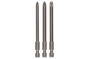 Borr & Bits - Bosch 3-delars skruvklingsats för Pozidriv-skruvar (PZ) PZ1; PZ2; PZ3; 89 mm - 2609255969
